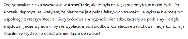ArrowTrade 3 ekran