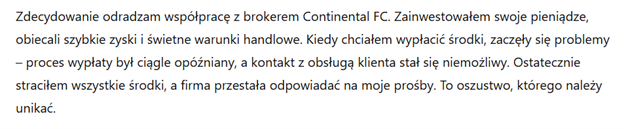 Continental FC 3 ekran