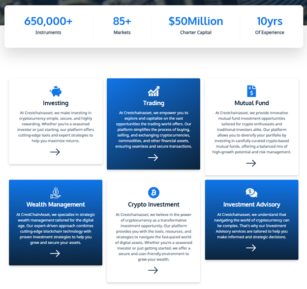 CrestChainAsset 1 ekran