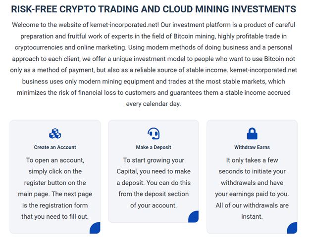 Kemet Incorporated 1 ekran