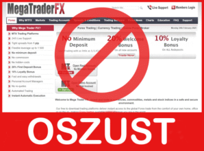 Megatrader Forex twarz ekran