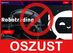 Robotrading twarz ekran