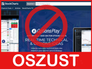 StockCharts twarz ekran