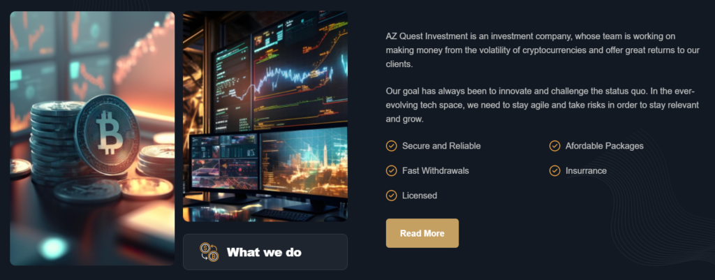 AZ Quest Investment 1 ekran