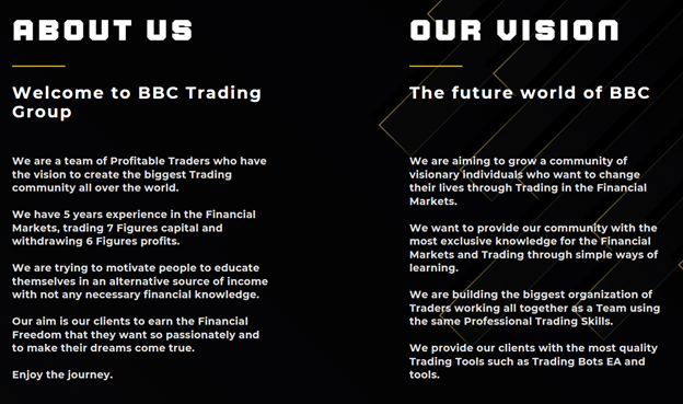 BBC Trading Group 1 ekran