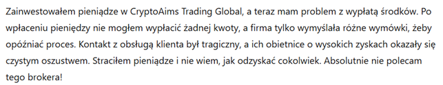CryptoAims Trading Global 3 ekran