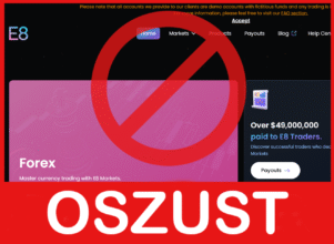 E8 Markets twarz ekran