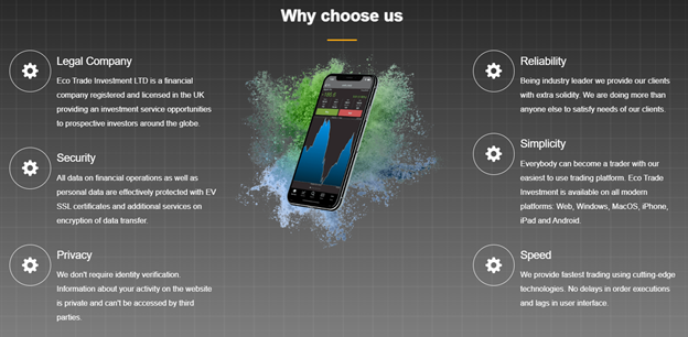 Eco Trade Investment 1 ekran