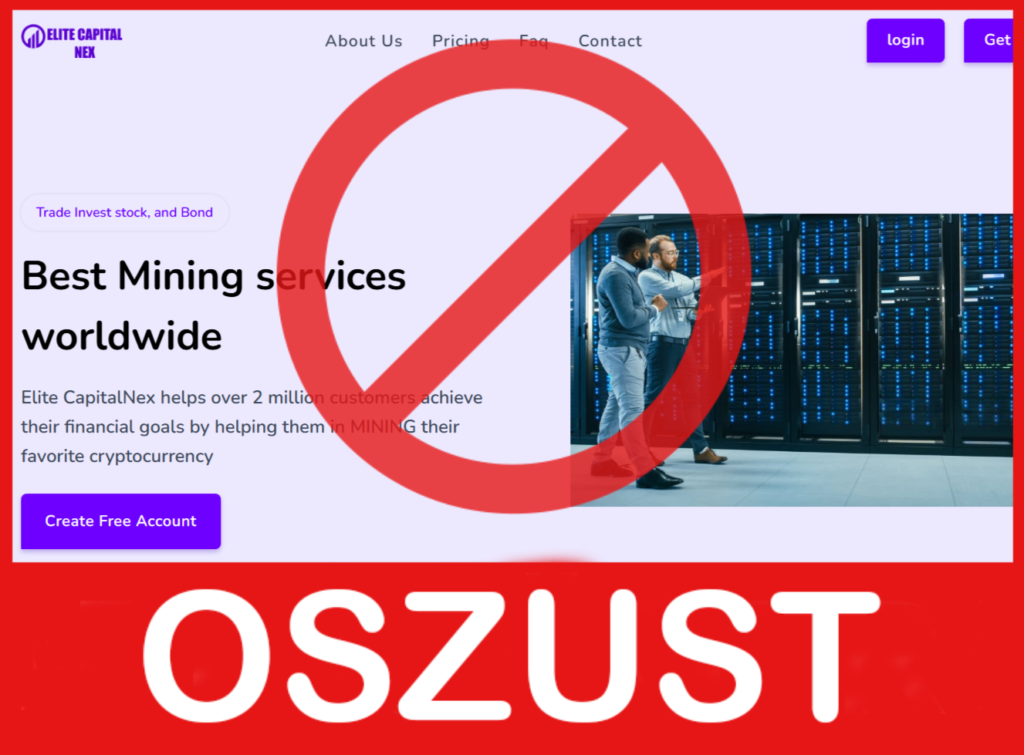 Elite CapitalNex twarz ekran