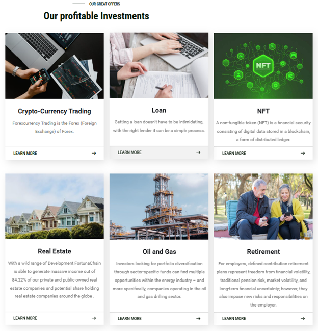 FortunaChain 1 ekran