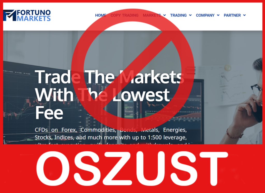 Fortuno Markets twarz ekran