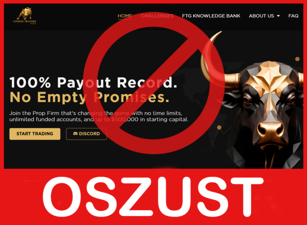 Funded Traders Global twarz ekran