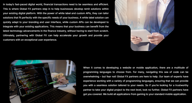 Global FX Partners 2 ekran