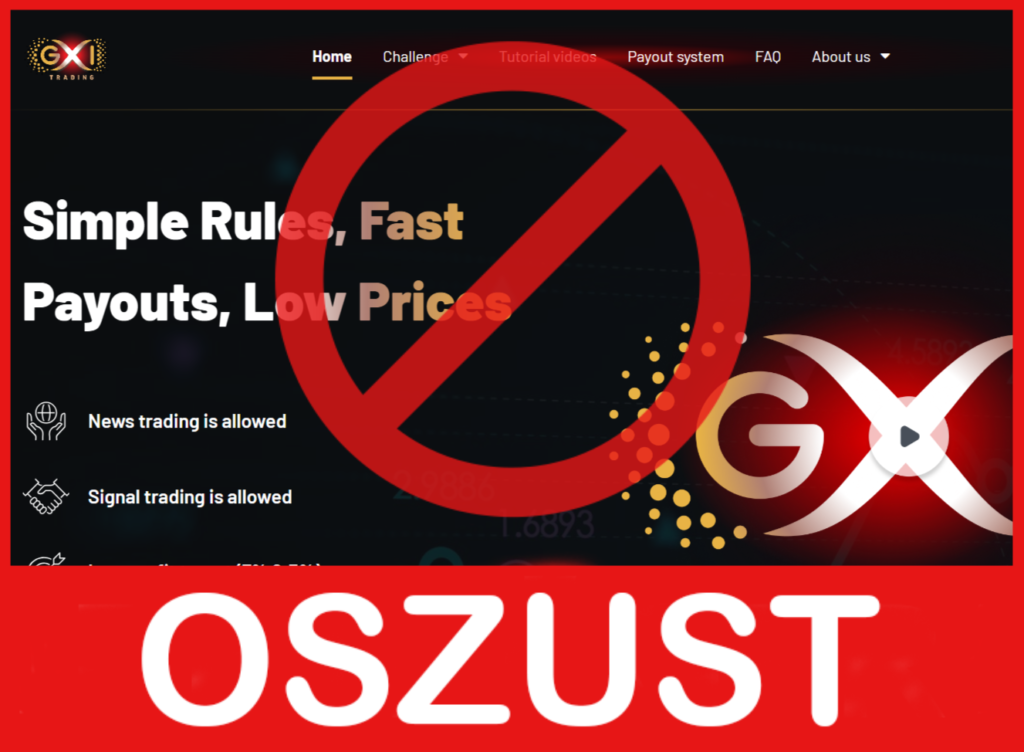 GXI Trading twarz ekran