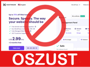 Hostinger twarz ekran