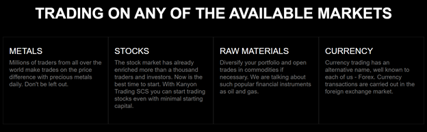 Kanyon Trading SCS 1 ekran