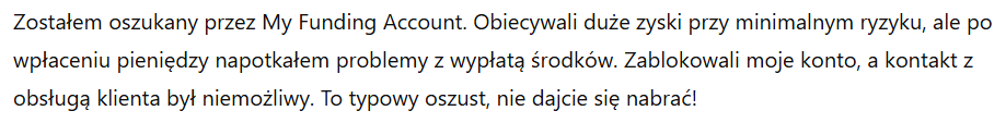 My Funding Account 3 ekran