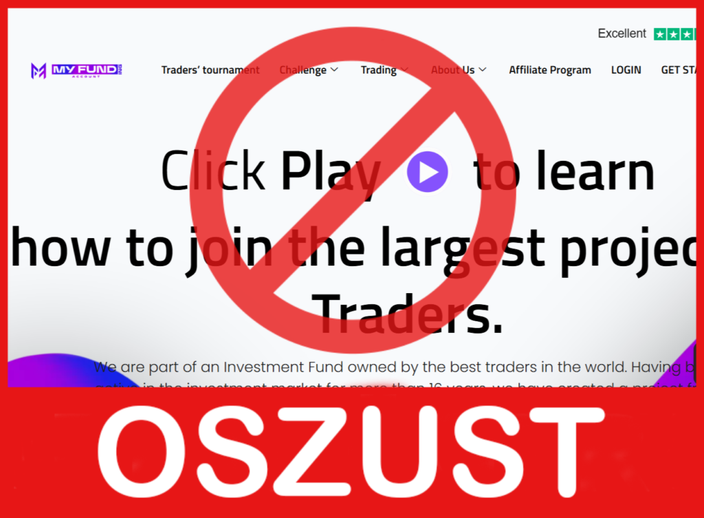 My Funding Account twarz ekran