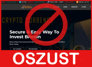 NexFinance International twarz ekran