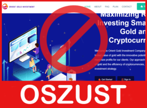 Orient Gold Investment twarz ekran