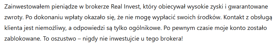 Real Invest 3 ekran