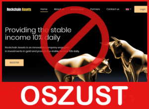 Rockchain Assets twarz ekran