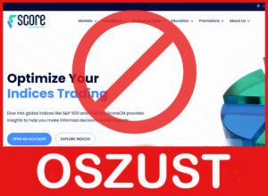 Score Capital Markets twarz ekran