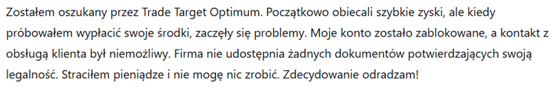 Trade Target Optimum 3 ekran