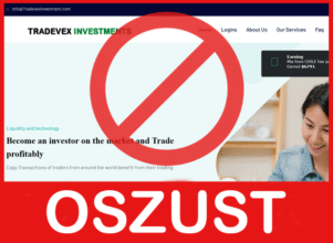 Tradevex Investment twarz ekran