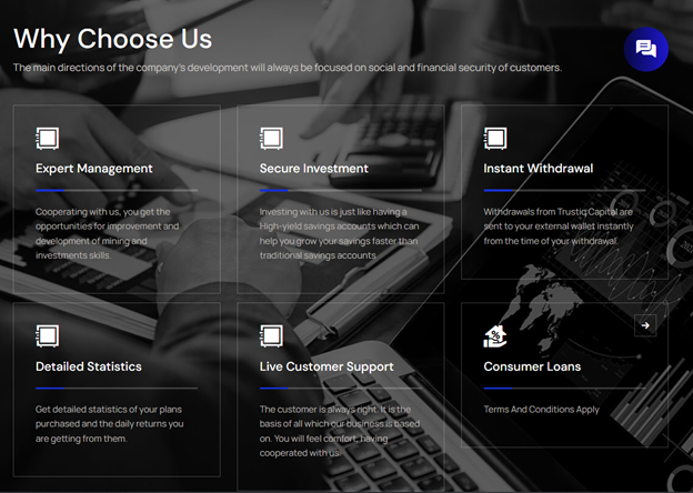 Trustiq Capital 2 ekran