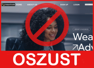 UniqueFunds twarz ekran