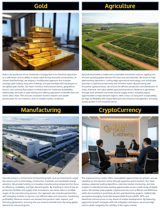United Gold Exchange 1 ekran