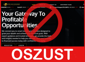 United Gold Exchange twarz ekran