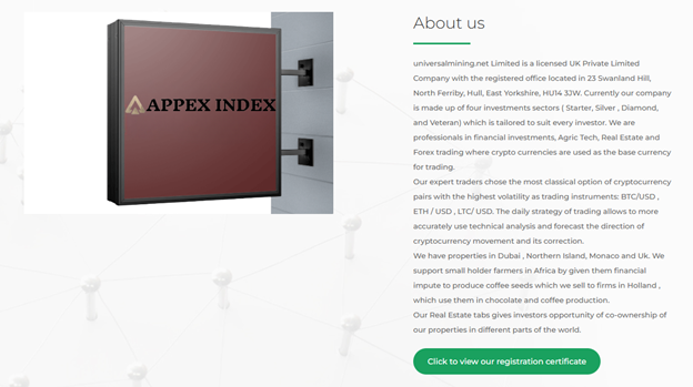 UNIVERSALMINING 2 ekran