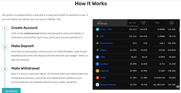 Volsticefundpro 1 ekran