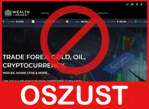 WealthPrimes Investment twarz ekran