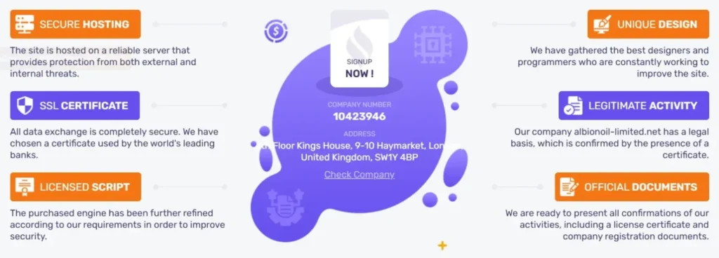 Albion Oil Limited 2 ekran