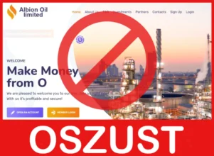 Albion Oil Limited twarz ekran