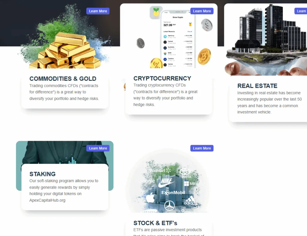 Apex Capital Hub 1 ekran