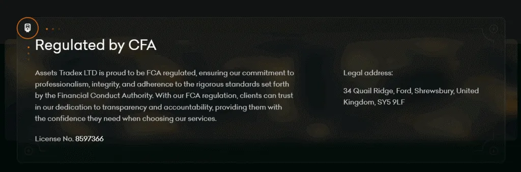 Assets Tradex LTD 2 ekran