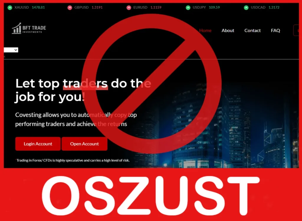 BFT Trade twarz ekran