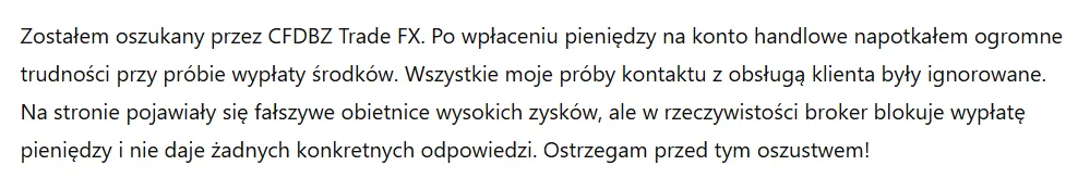 CFDBZ Treade FX 3 ekran