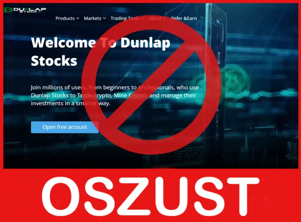 Dunlap Stocks twarz ekran