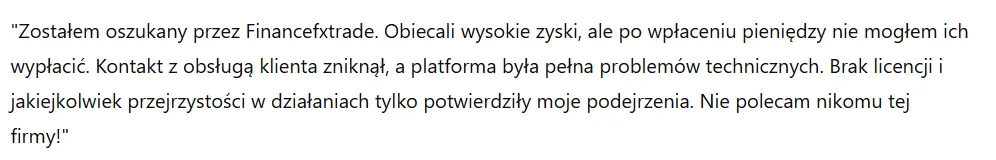 Financefxtrade 3 ekran