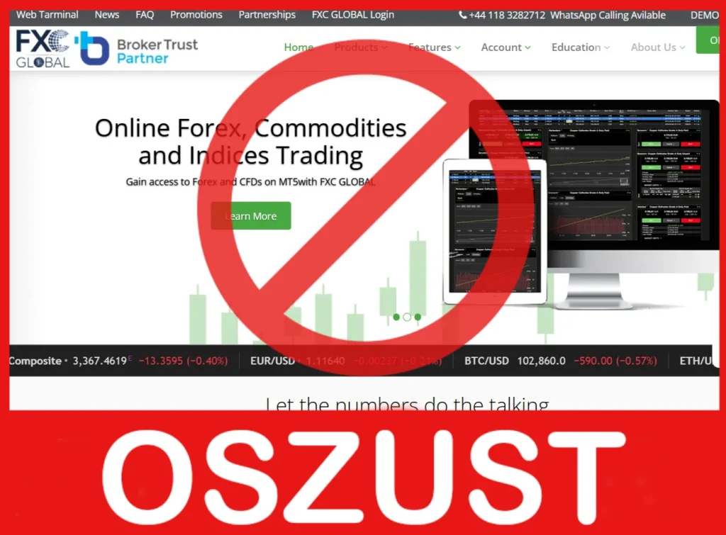 FXC GLOBAL twarz ekran