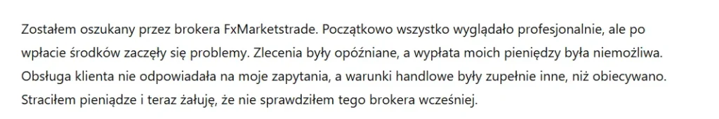 FxMarketstrade 3 ekran