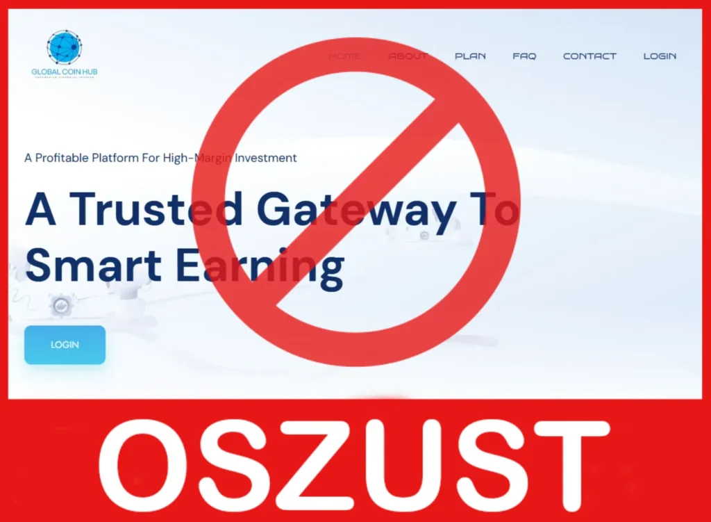 Global Coin Hub twarz ekran