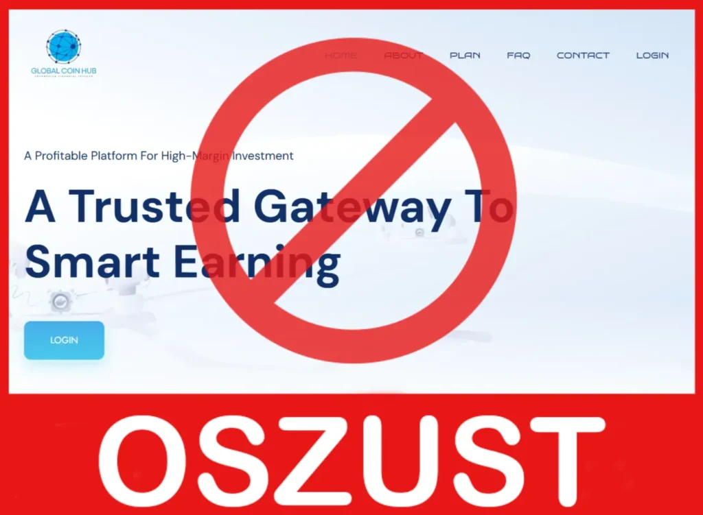 Global Coin Hub twarz ekran