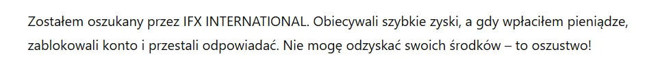IFX INTERNATIONAL 3 ekran