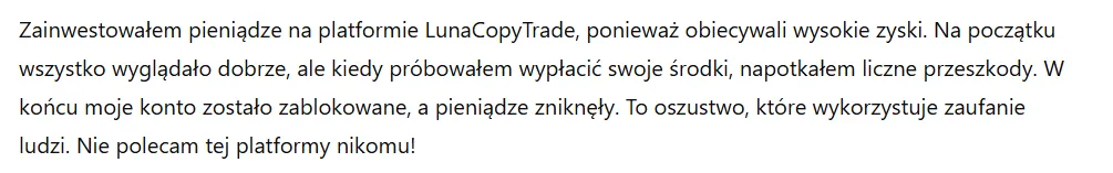 LunaCopyTrade 3 ekran